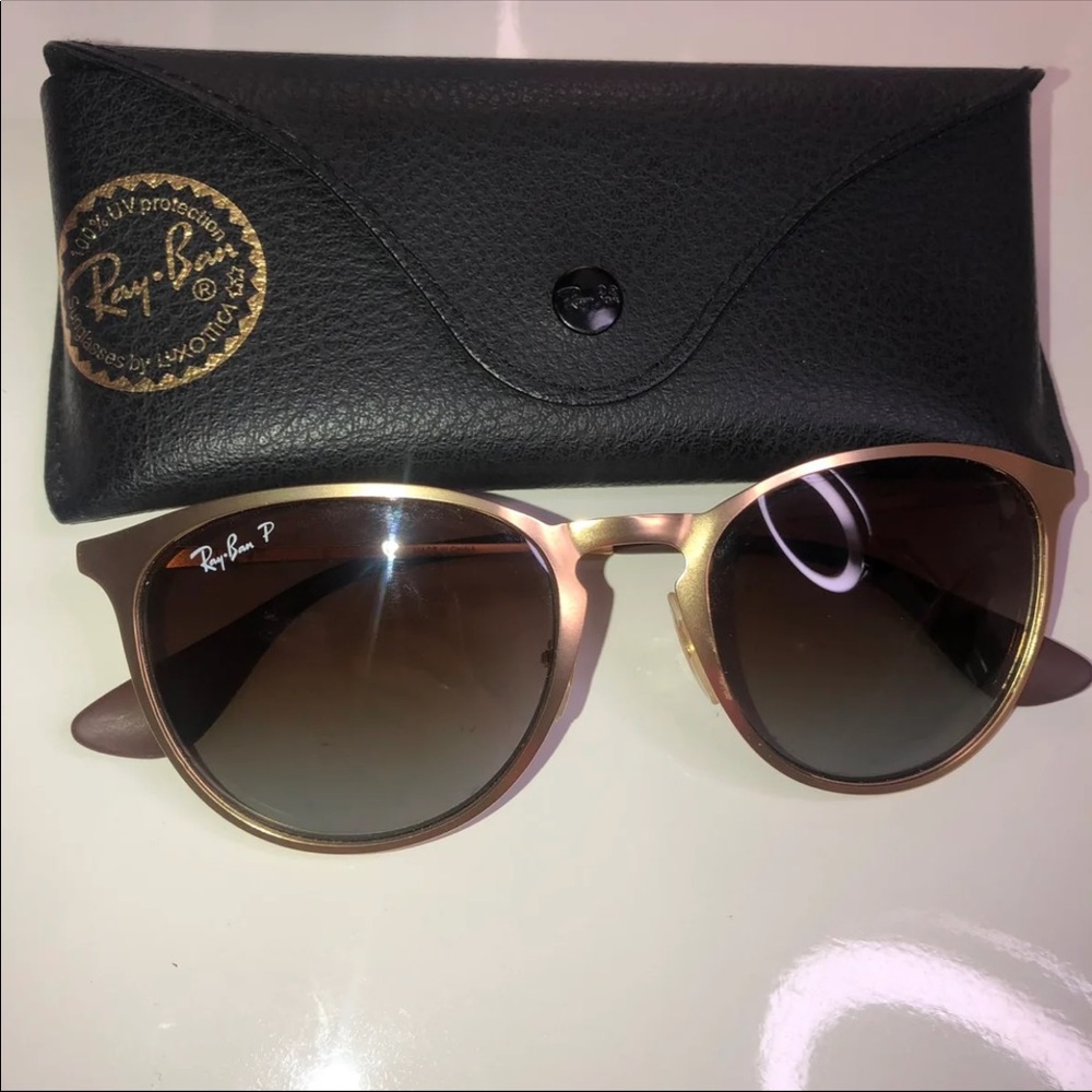 Ray-Ban gold sunglasses